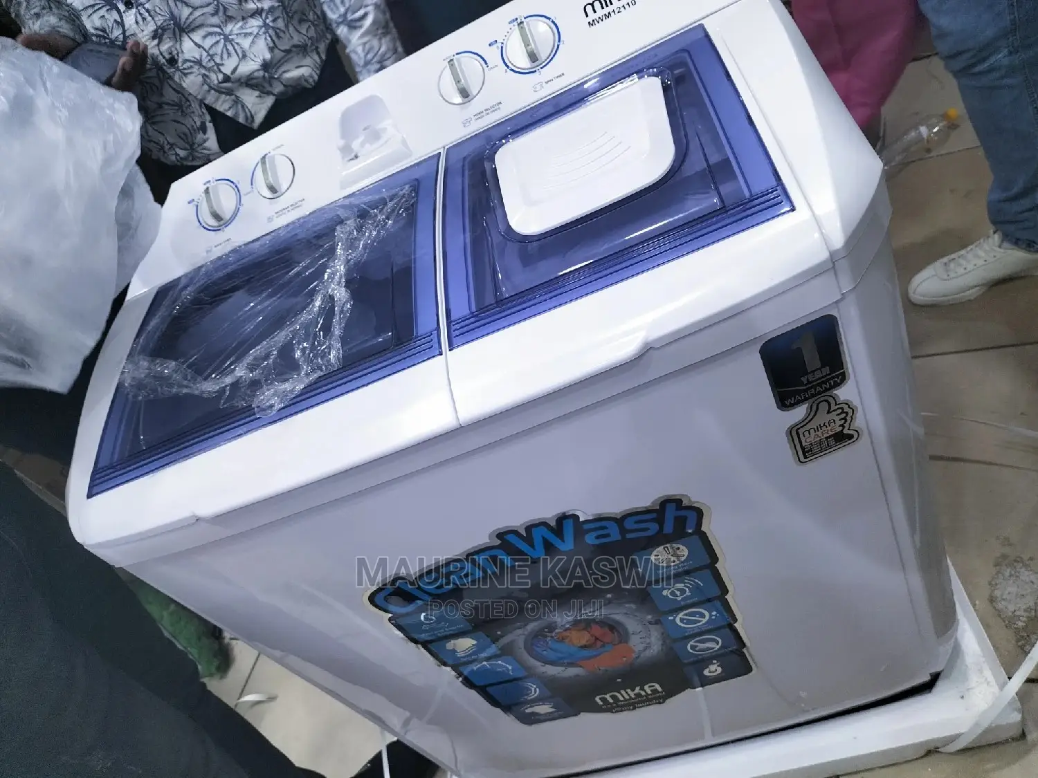 Mika 10kg Semi Automatic Twin Tub Washing Machine