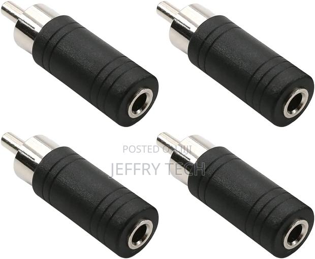 RCA Male to 3.5mm Female Connector Mono Audio Video Adapter