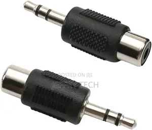 3.5mm Male to RCA Female Stereo Connector Audio Video Adapt