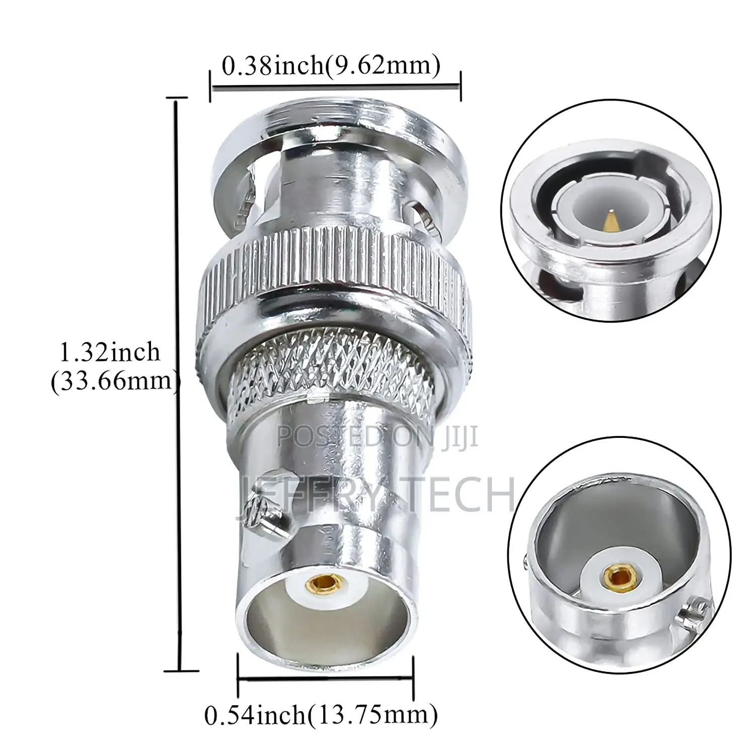 BNC Adapter BNC Male To BNC Female Coax Connector TUOLNK BNC