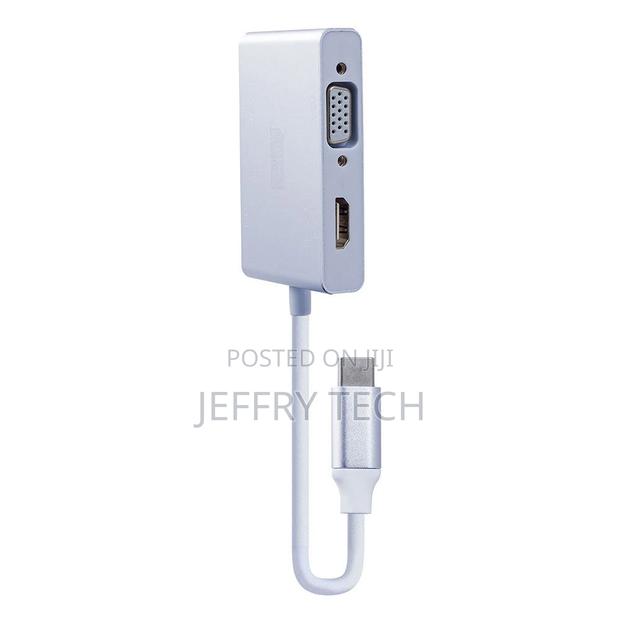 2B (Cv146) Type C Male to VGA - HDMI - Dvi - Usb3
