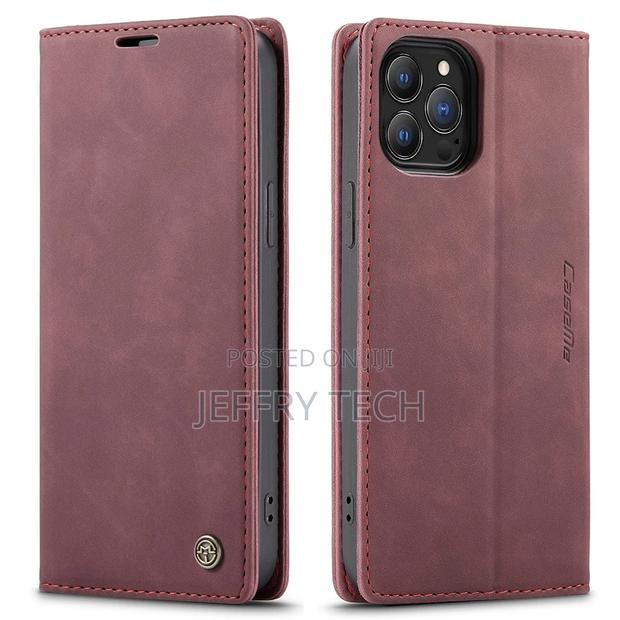 Caseme Wallet Magnetic Case for iPhone 13 Pro, Leather Walle