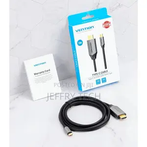 Vention USB C to HDMI Cable, USB 3.1 Type C Thunderbolt 3 To