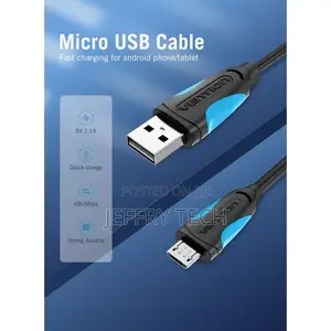 Vention USB2.0 a Male to Micro B Male Cable 2M Black