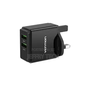 Vention Two-Port USB(A+C) Wall Charger (18w/20w) Uk-Plug