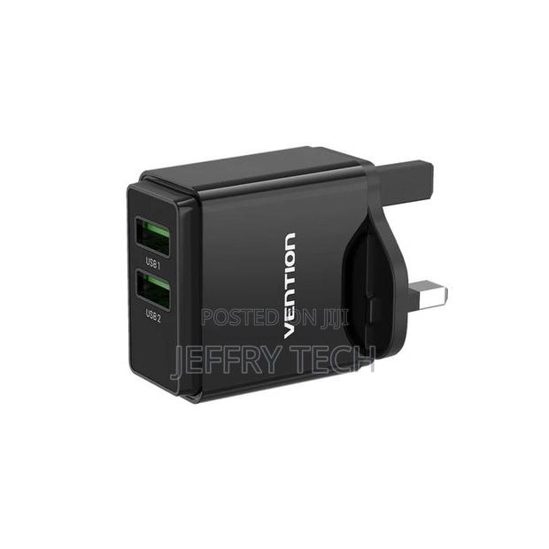 Vention Two-Port USB(A+C) Wall Charger (18w/20w) Uk-Plug