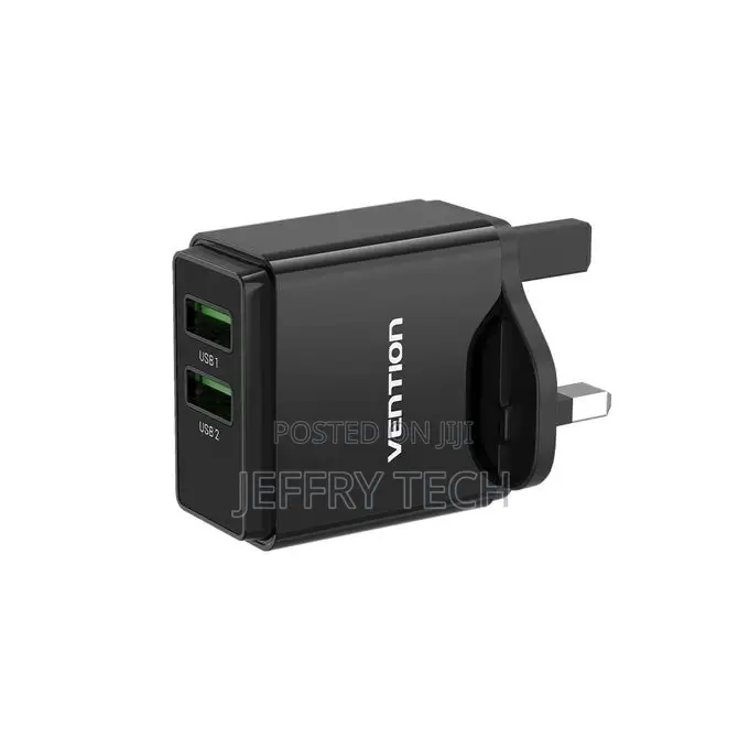 Vention Two-Port USB(A+C) Wall Charger (18w/20w) Uk-Plug