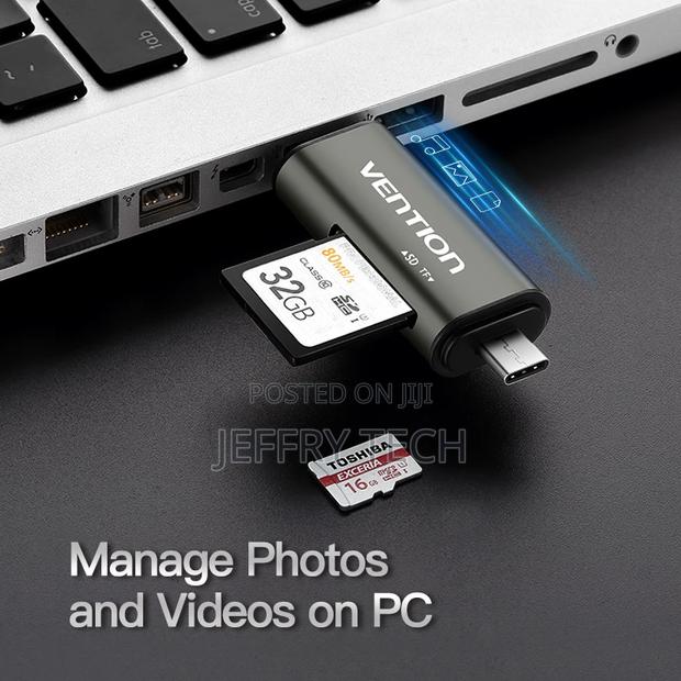 Vention Usb 3.0 + Type C + Micro Usb Multi Card Reader - thumbnail 4