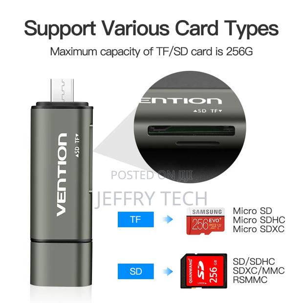 Vention Usb 3.0 + Type C + Micro Usb Multi Card Reader - thumbnail 5
