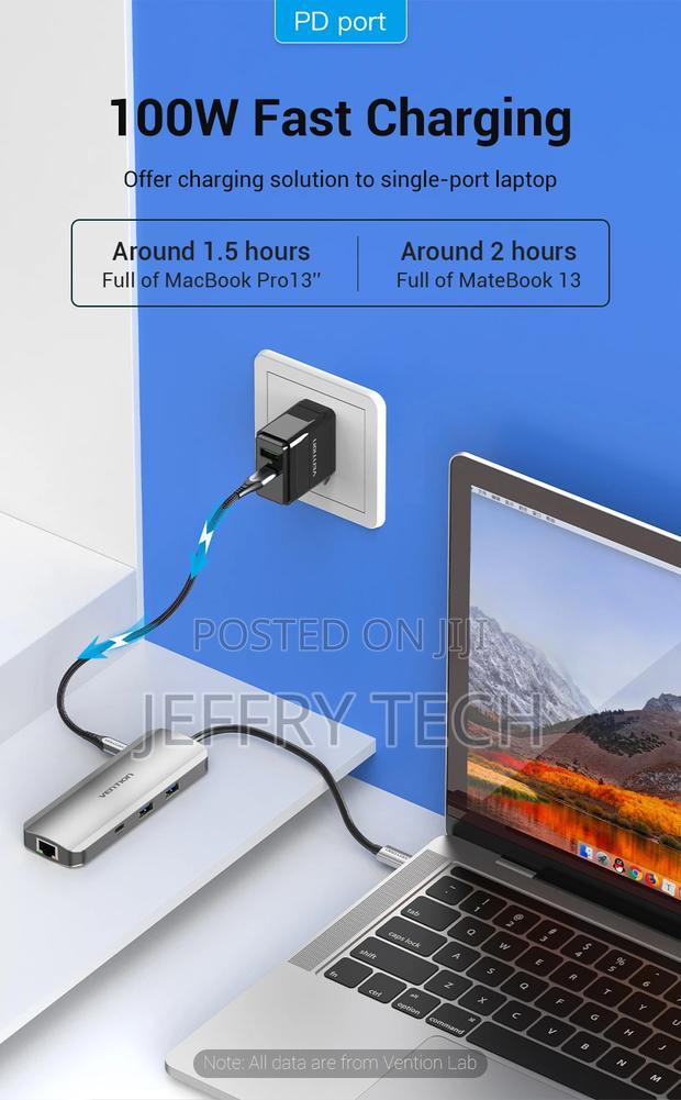 Vention Multi-Function USB-C 9-In-1 Docking Station - thumbnail 4