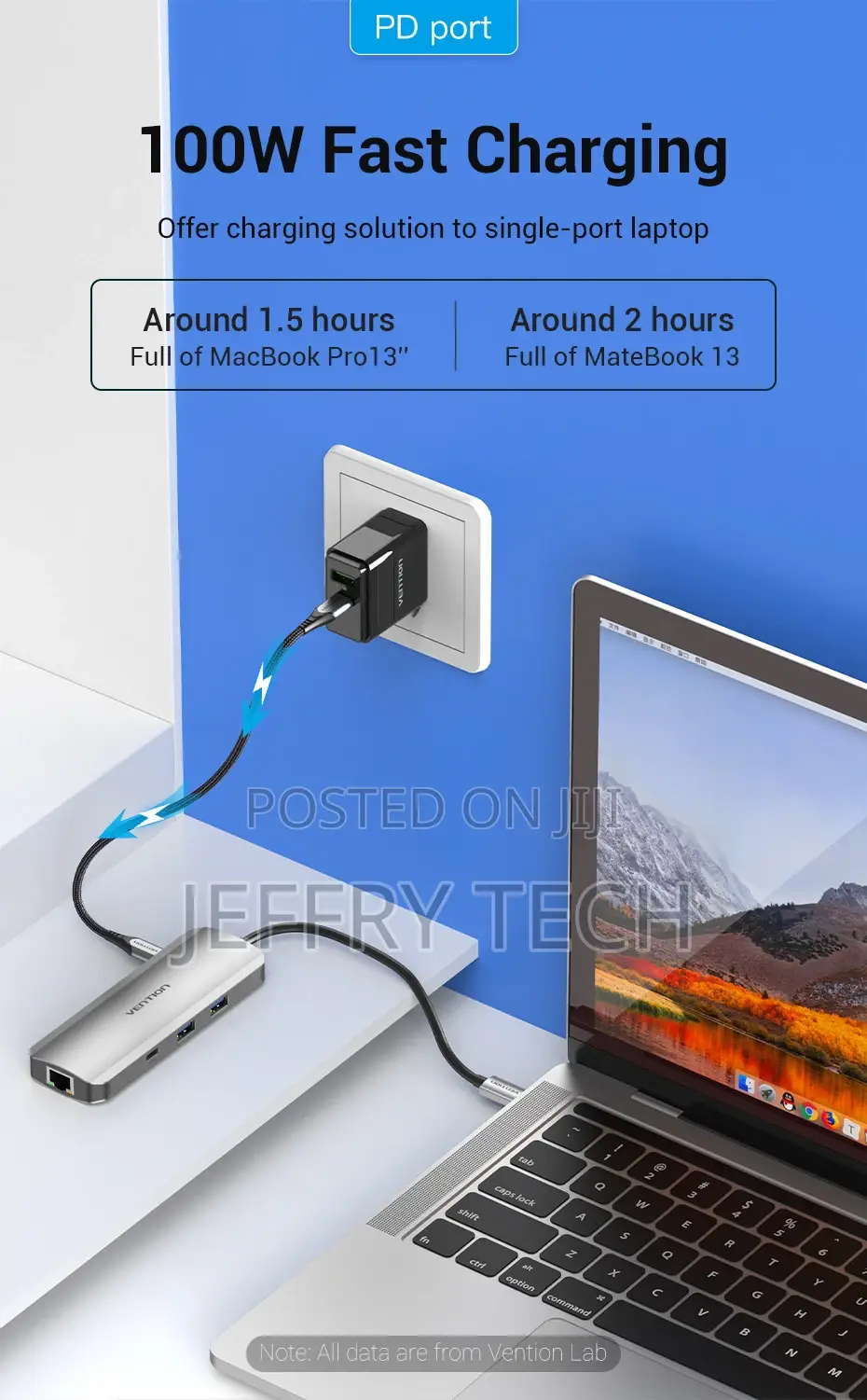 Vention Multi-Function USB-C 9-In-1 Docking Station