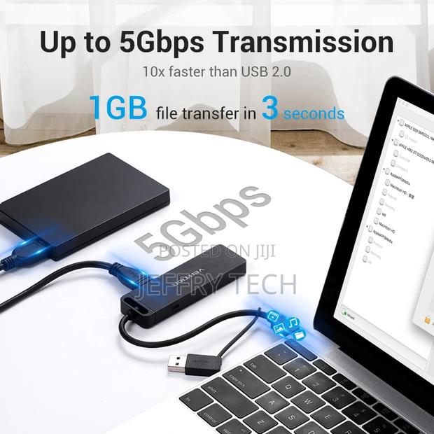 Vention 4-Port Usb 3.0 Hub With Type C Usb 3.0 2-In-1 Inte - thumbnail 4