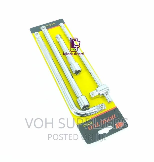 4PCS Half Inch Dr Sliding T Handle, L Handle, and Extension - main view