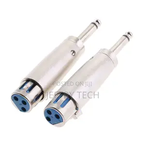 2 Pack XLR 3-Pin Female to 1/4" 6.35mm Mono Male Jack Audio