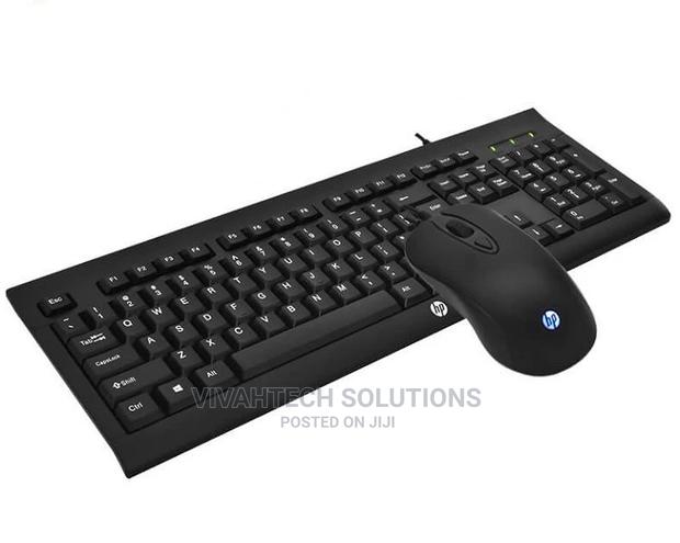 HP USB Gaming Keyboard and Mouse KM100 Black 1QW64AA - main view