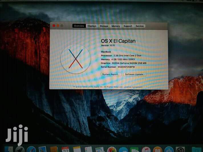 Laptop Apple MacBook 4GB Intel Core 2 Duo HDD 320GB