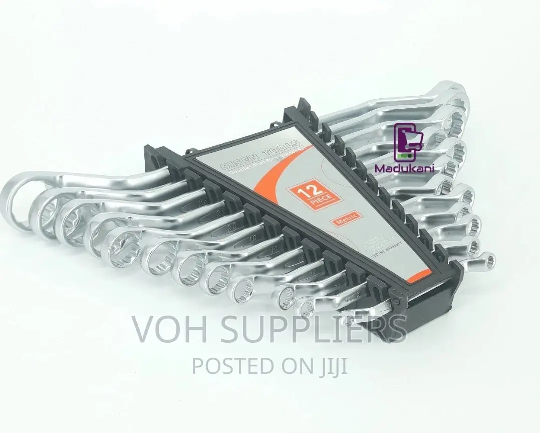 12PCS Double Offset Ring Spanner Wrench Set Disen Tools