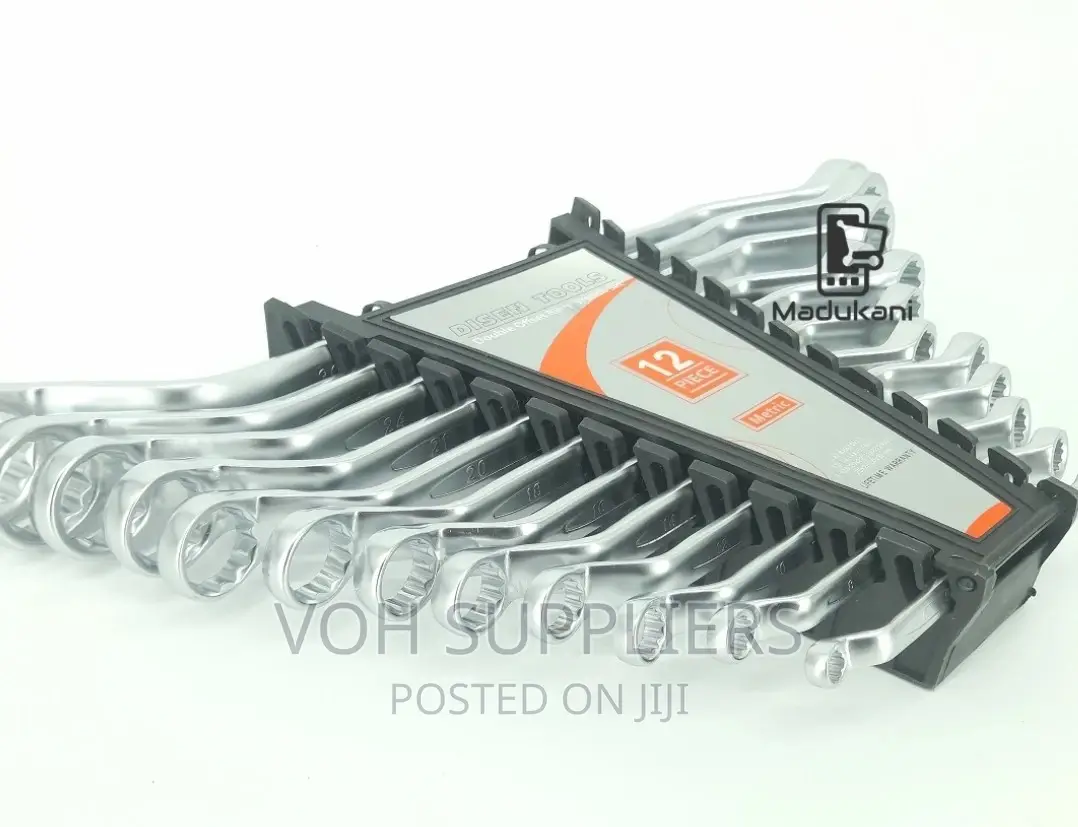 12PCS Double Offset Ring Spanner Wrench Set Disen Tools