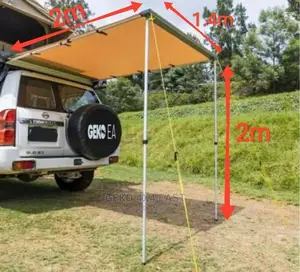Awning 180°, 1.4M Outdoor Retractable Camping Side Awning