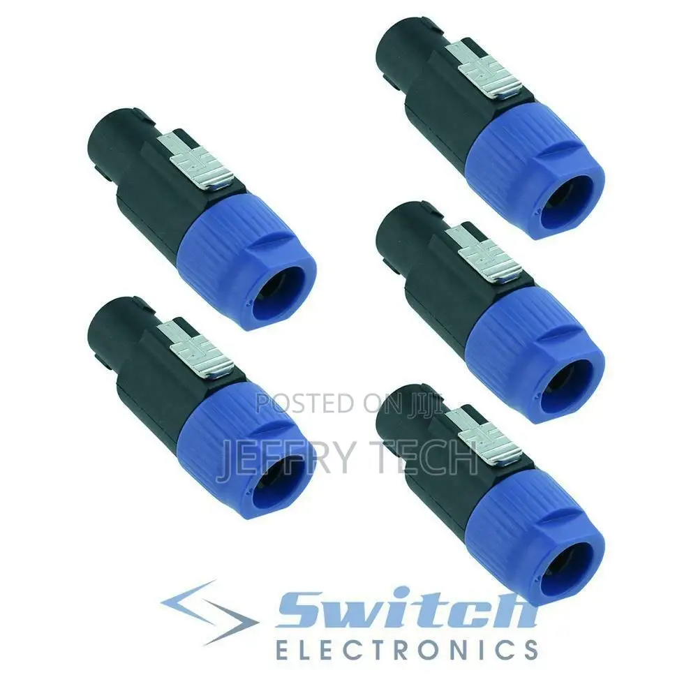 5 X Speakon 4 Pole Loudspeaker Plug Male Connector