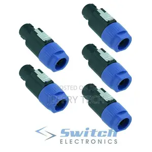5 X Speakon 4 Pole Loudspeaker Plug Male Connector