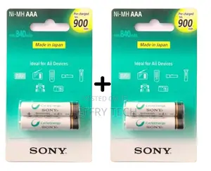 Sony AAA Cycle Energy 900 Mah Rechargeable Batteries- 4pcs