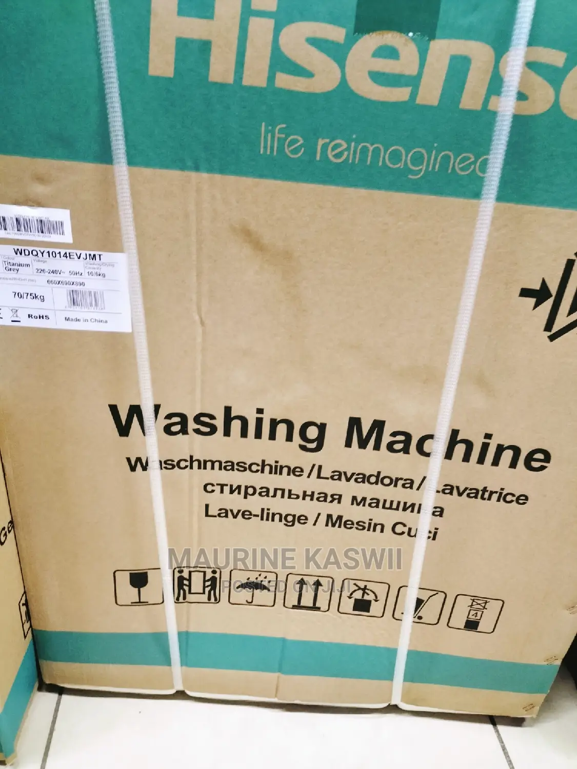 Hisense 10 Kg Washing Machine..Wash And Dry