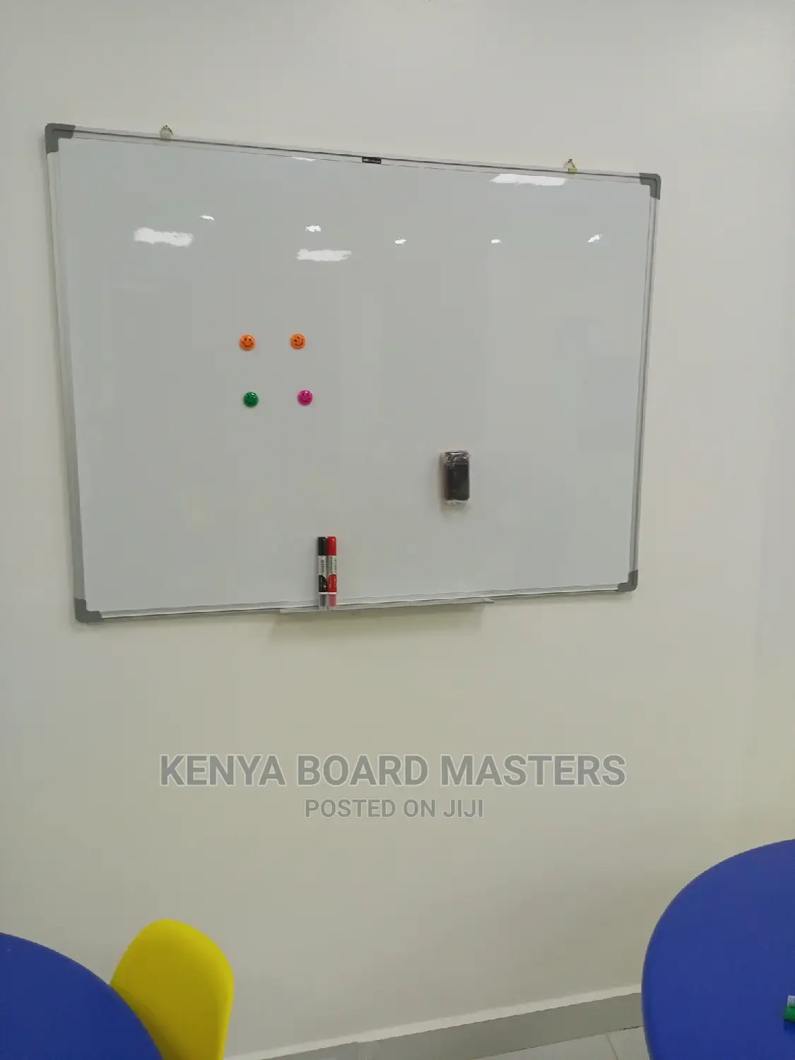 4ftx3ft Whiteboard With Pens, Duster, Magnets