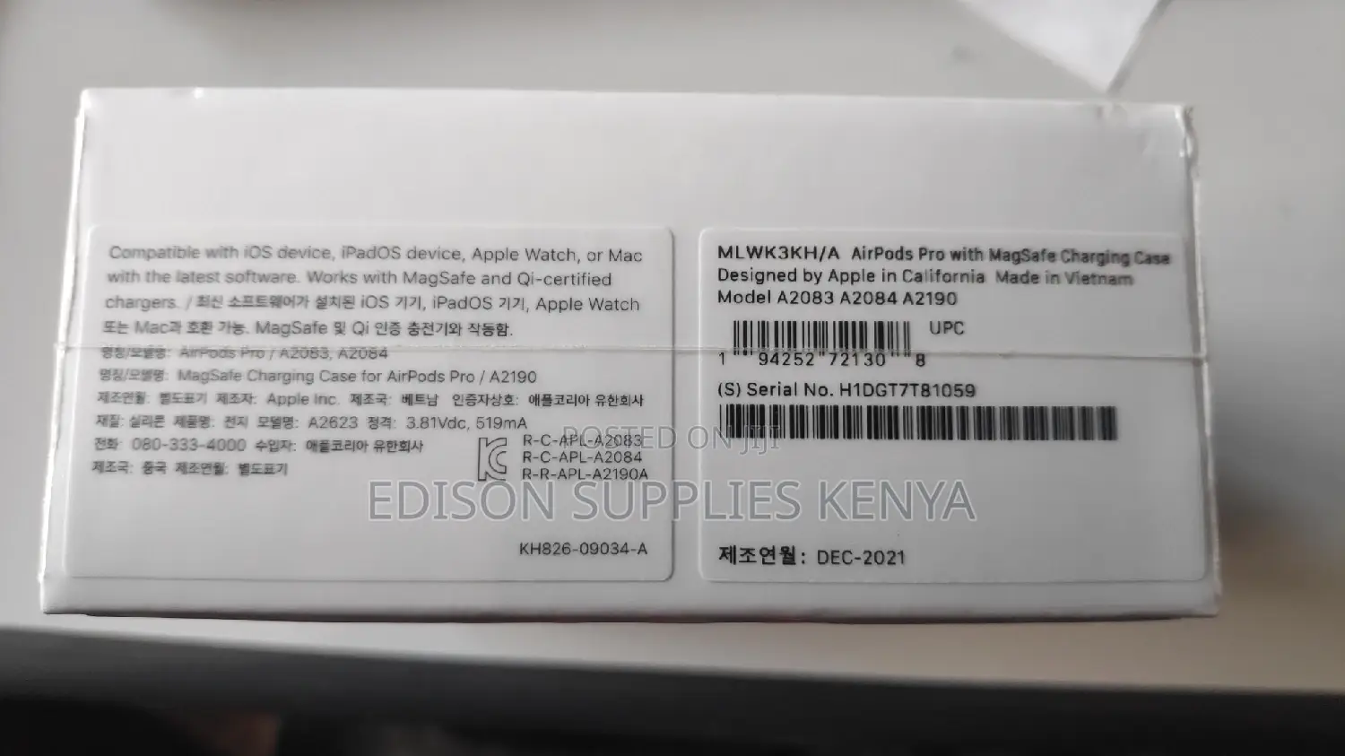 Apple Airpods Pro With Magsafe Charging Case 2021 Modela2083
