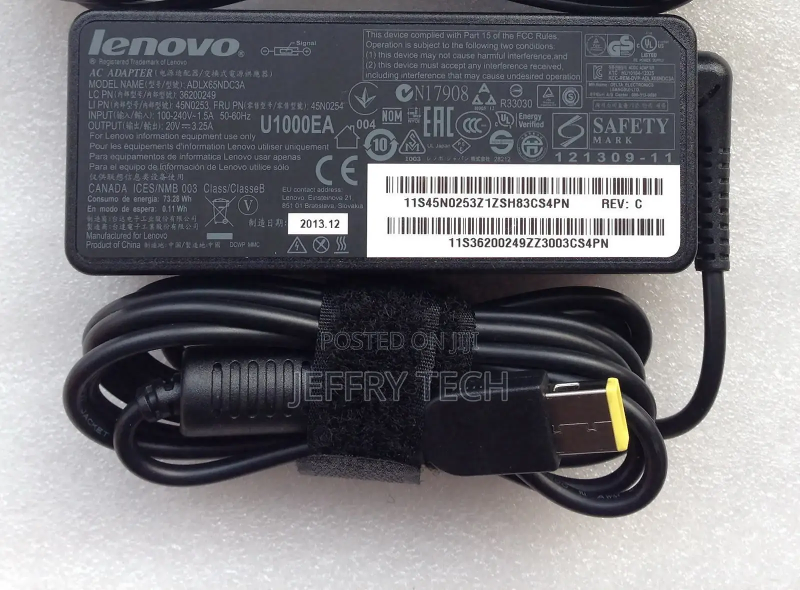 Lenovo AC Adapter Charger ADLX65NDC3A / ADP-65FD - 20V 3.25