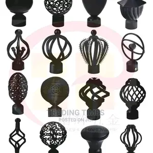 Custom Made Curtain Accessories ( Flower Ends) and Rods