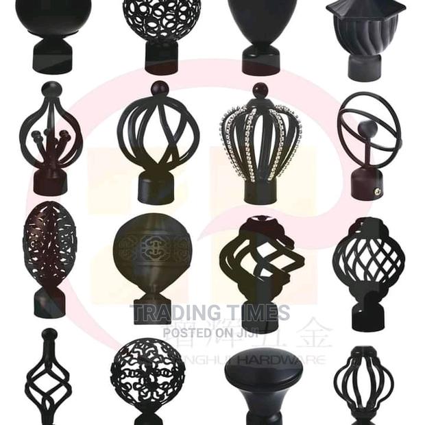 Custom Made Curtain Accessories ( Flower Ends) and Rods