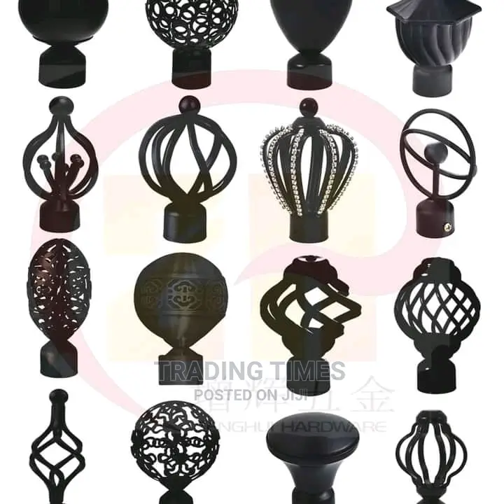 Custom Made Curtain Accessories ( Flower Ends) and Rods