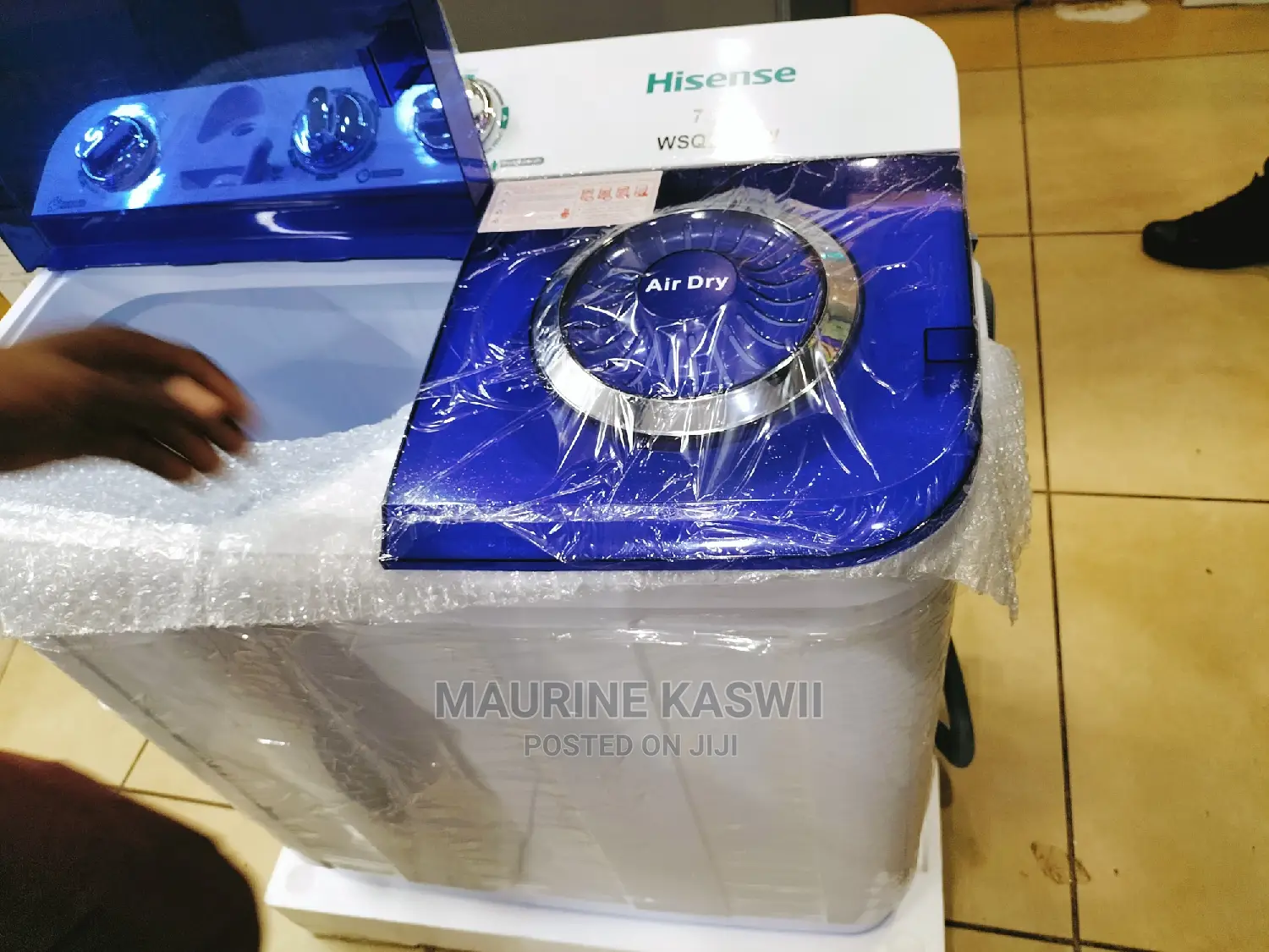 Hisense Washing Machine Twin Tub With Hand 7.5kg