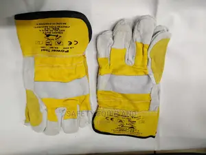 Yellow Cow Split Leather Gloves