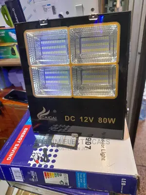 80w Direct Battery Cliping Solar Floodlight