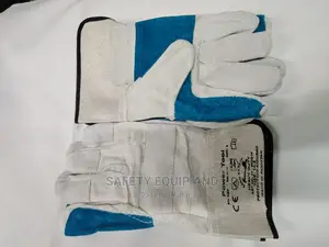 Grey Blue Gloves/Short Leather Gloves