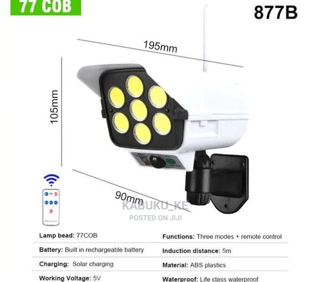 Solar Light Motion Sensor Security Dummy Camera