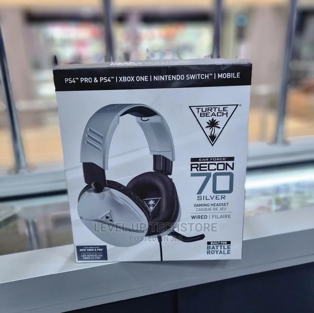 Turtle Beach Ear Force Recon 70 Silver Gaming Headset - New - main view