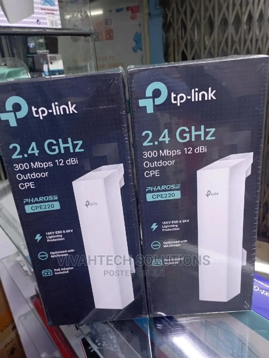 Tp-Link Cpe220 2.4ghz 300mbps 12dbi Outdoor Cpe (Cpe220)
