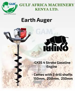 Gulf Earth Auger With Gx35 -4 Stroke Petrol Engine / 3 Bits
