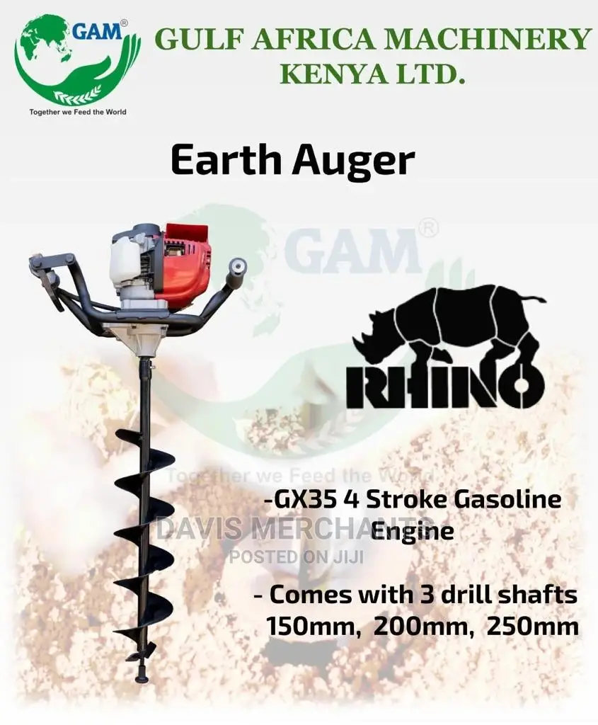 Gulf Earth Auger With Gx35 -4 Stroke Petrol Engine / 3 Bits