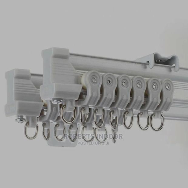 6m White Bendable Curtain Rail