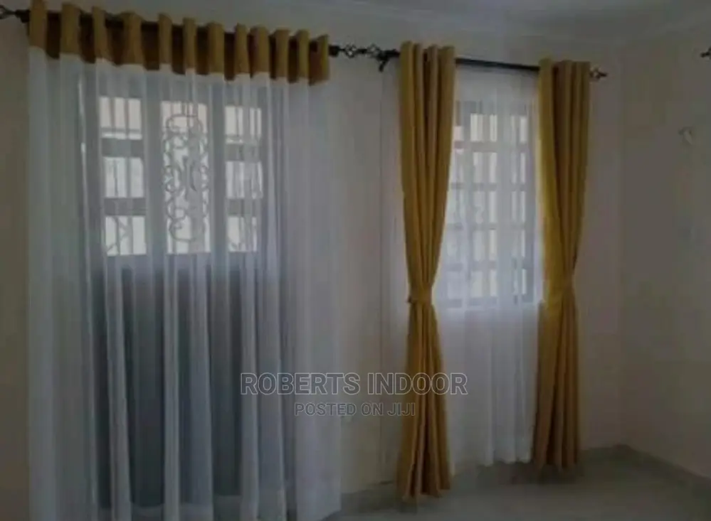 Elegant Mustard Yellow House Curtain