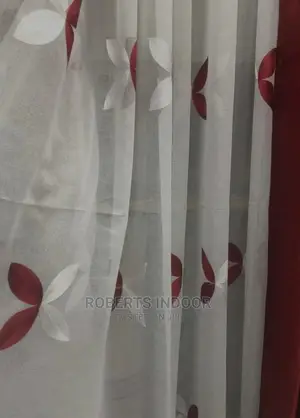 Maroon Elegant House Curtain