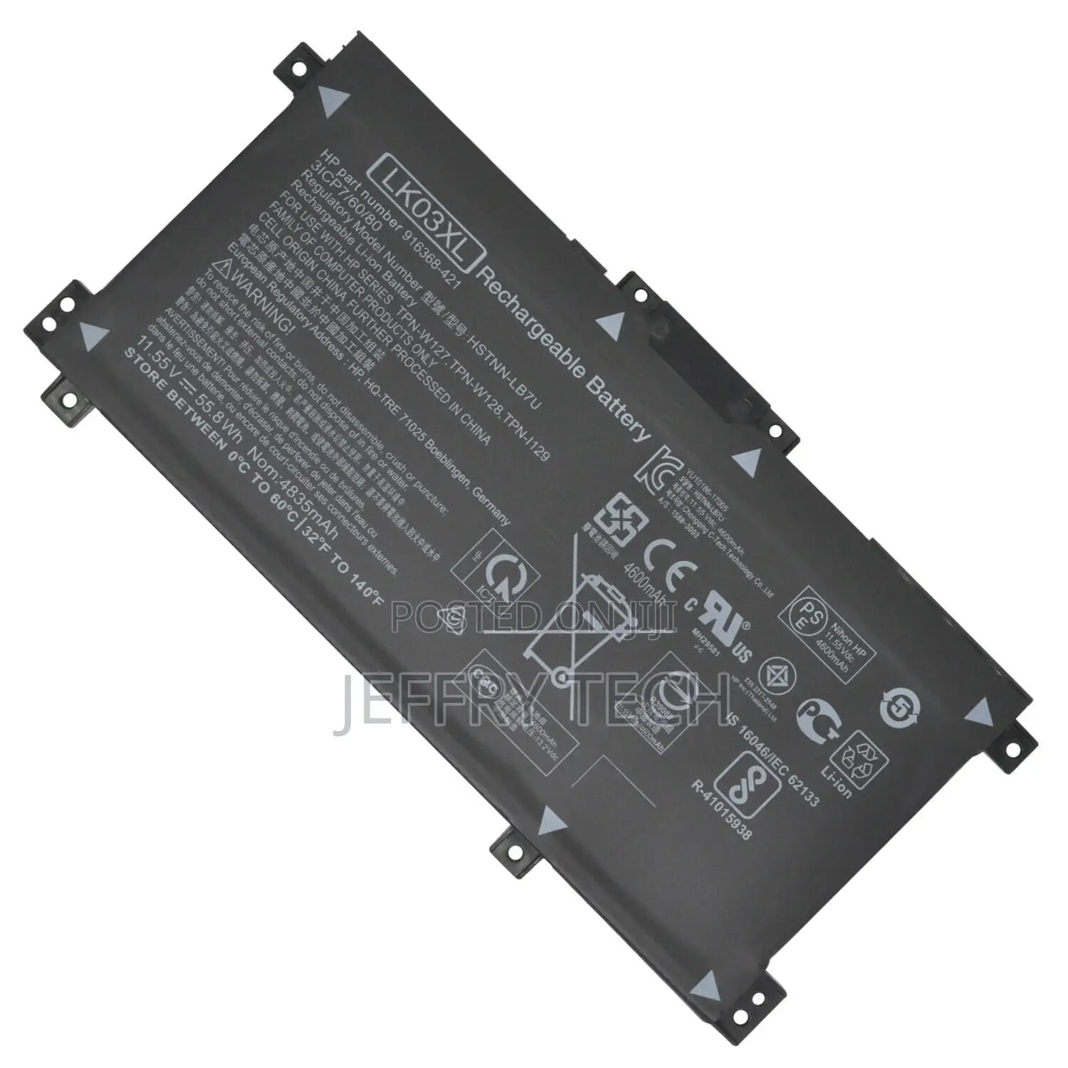 Genuine Lk03xl Battery for HP Envy X360 15-Bp 15-Bq 17-Ae 17