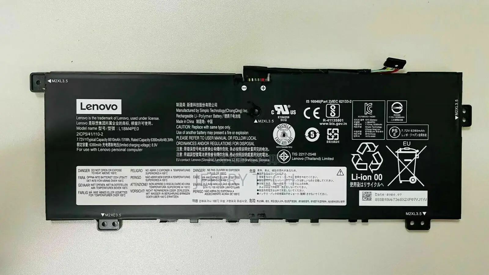 Genuine 4 Cell NEW L18L4PE0 L18M4PE0 Battery for Lenovo Yoga