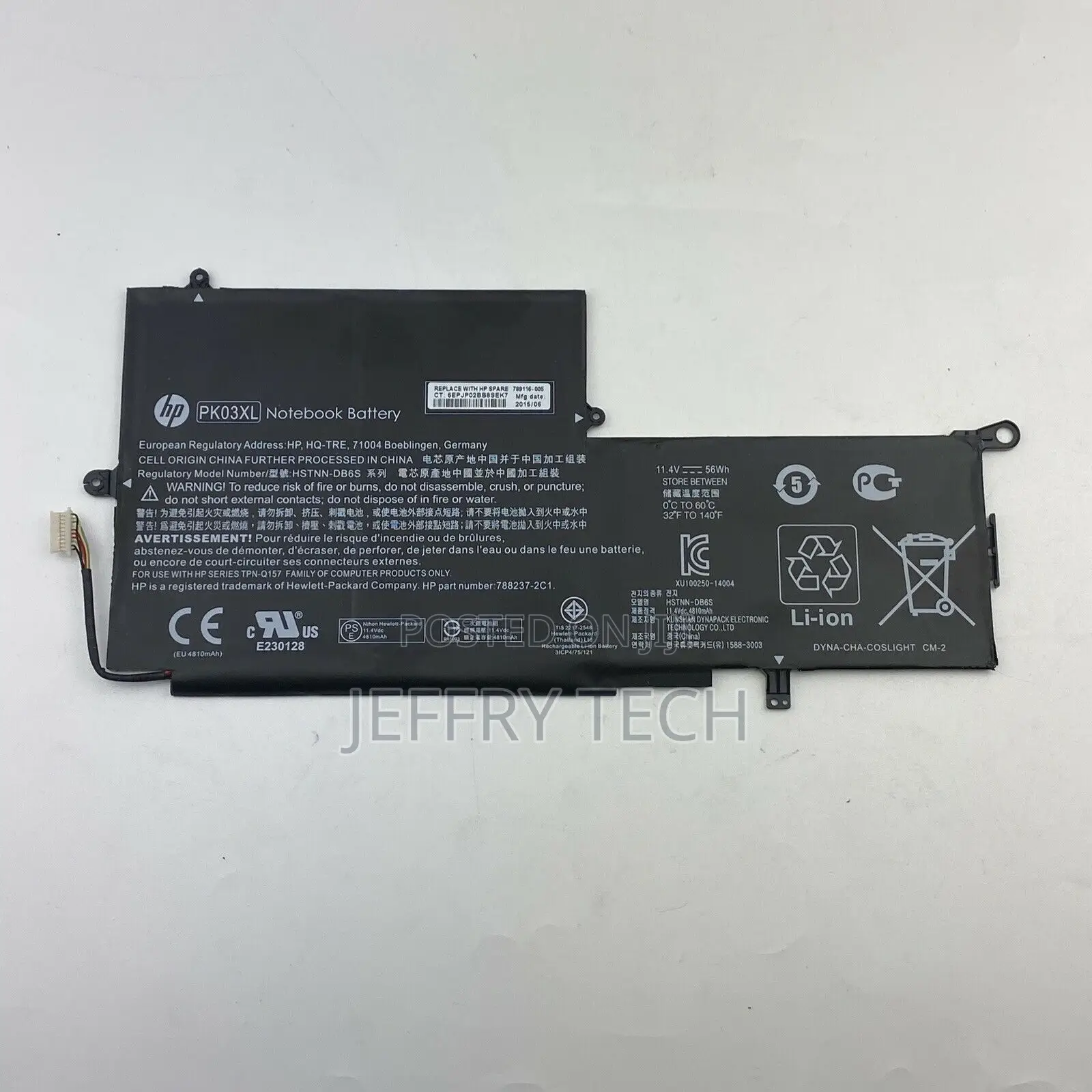 Genuine HP X360 13-4000 Series PK03XL 11.4V Battery 789116-0
