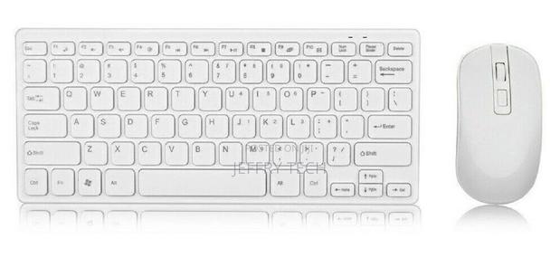 Wireless 2.4GHZ Slim Keyboard and Cordless Optical Mouse Com