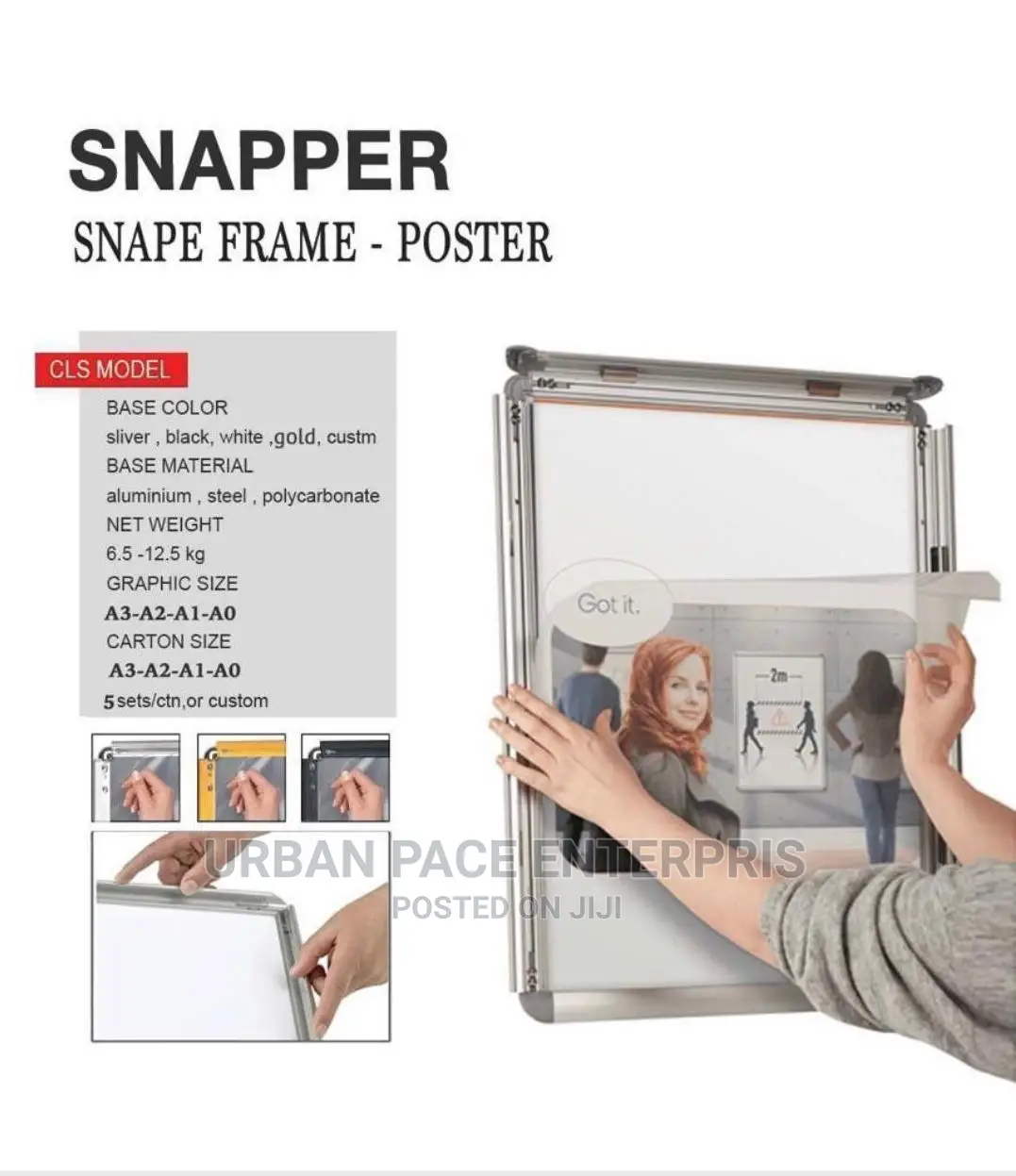 Snapper Frames A2, A3, A1 in Nairobi Central Stationery, Urban Pace